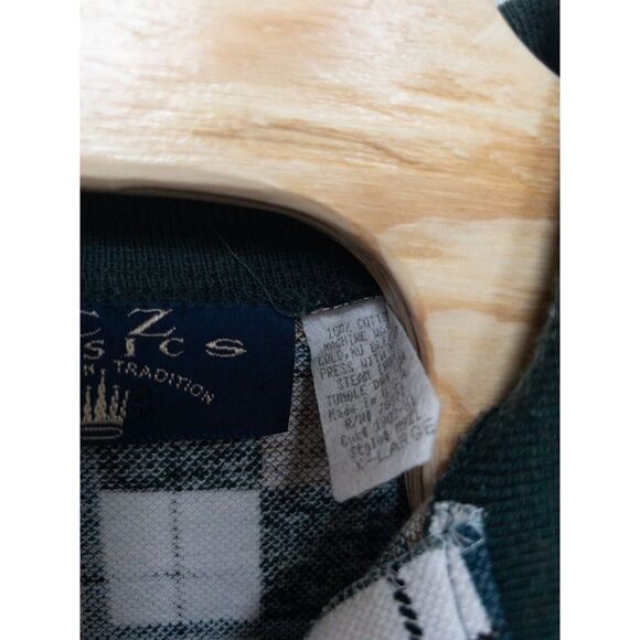 Vintage 1980’s CZ Basics Polo Made In USA Mens XL - Picture 4 of 8